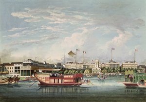 Uitzicht op Canton, ca.1860